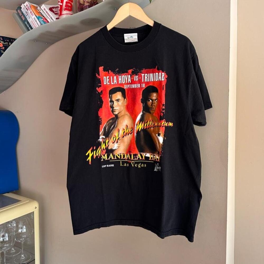 Vintage De La Hoya vs Trinidad Boxing Shirt